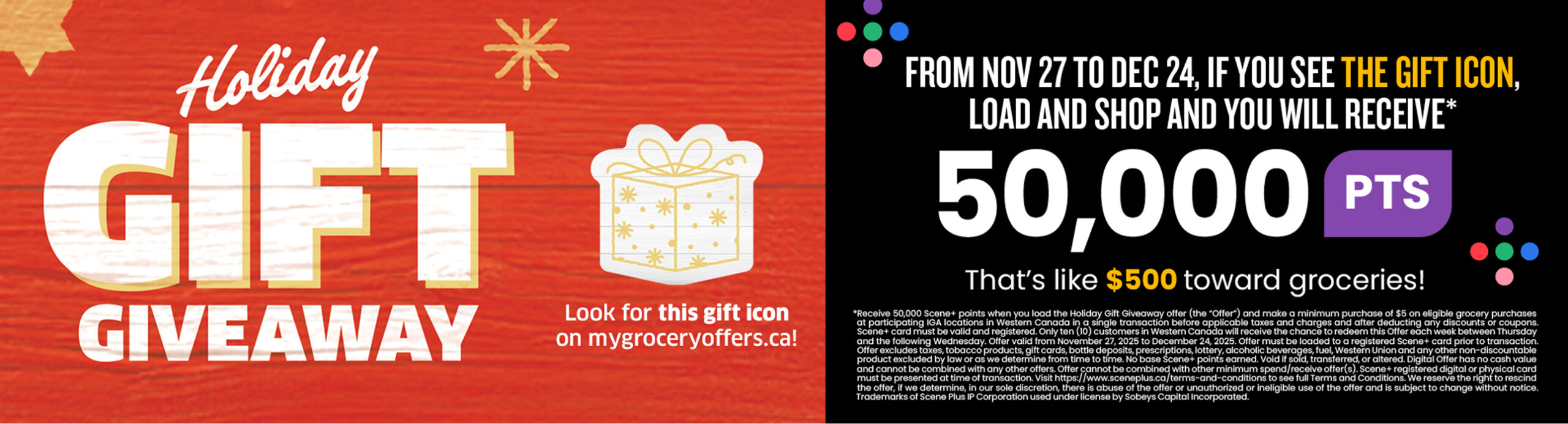 Holiday Gift Giveaway Descktop